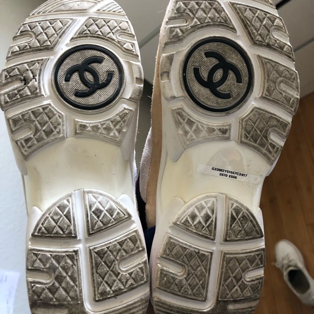 CHANEL FALL TENNIS SHOES. WORN ONCE. - Picture 3 of 4